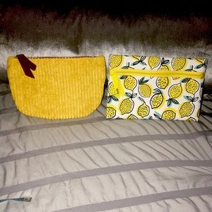 Lot of 2 small makeup bags. New without tags